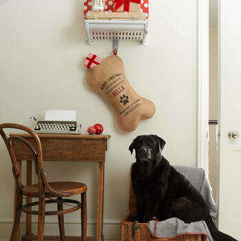 Personalised Dog Christmas Stocking, 2 of 4