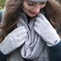 Personalised Womens Cashmere Wool Winter Gloves Gift, thumbnail 2 of 10