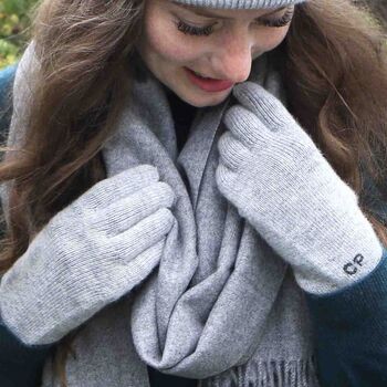 Personalised Womens Cashmere Wool Winter Gloves Gift, 2 of 10