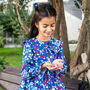 Sofia Girls Cotton Dress With Matching Hair Clip, thumbnail 3 of 5