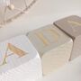 Baby Name Blocks, Personalised Baby Gift White, Cream, Beige, thumbnail 3 of 8