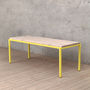 Itchen Ash Dining Table Neon Yellow Legs, thumbnail 4 of 5