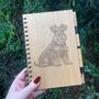 Personalised Schnauzer Dog Engraved Notebook, thumbnail 3 of 5