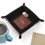Personalised Men's Luxury Leather Valet Tray, thumbnail 3 of 4