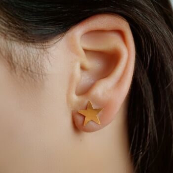 Midnight Mood Earrings, Gold, 3 of 3