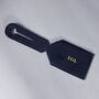 Black Leather Personalised Luggage Tag, thumbnail 2 of 3