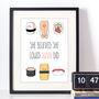Funny Sushi Themed Food Art Print, thumbnail 2 of 3