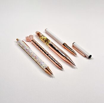 Rose Gold Metal Four Piece Pen Gift Set, 2 of 7