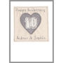 Personalised 10th Tin Wedding Anniversary Card, thumbnail 7 of 12