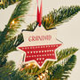 Personalised Scandi Maple Wood Christmas Bauble, thumbnail 1 of 4