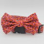 Red Petal Dog Bow Tie, thumbnail 4 of 5