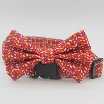 Red Petal Dog Bow Tie, 4 of 5