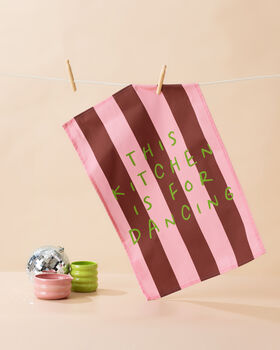 This Kitchen Is For Dancing Tea Towel, 2 of 3