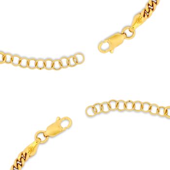 Gold Plated Miami Cuban Bracelet Chain For Men, 2 of 6