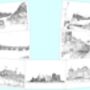 Sets Of Artistic City Postcards, thumbnail 11 of 12