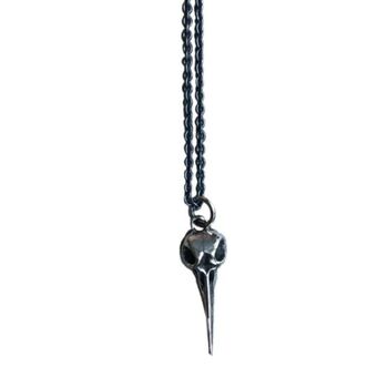 Oxidised Bird Skull Necklace, 2 of 4