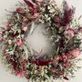 Autumnal Cottage Style Dried Flower Wreath, thumbnail 6 of 12