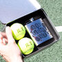 Personalised Your Ace Tennis Balls Tin And Hip Flask Gift For Dad, thumbnail 5 of 7