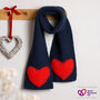 Heart Scarf Knitting Kit Heart Research UK Charity, thumbnail 1 of 6