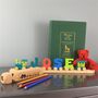 Personalised Wooden Name Train, thumbnail 5 of 8