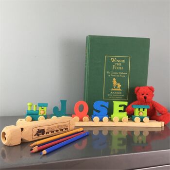Personalised Wooden Name Train, 5 of 8