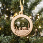 Personalised Christmas Town Tree Decoration, thumbnail 3 of 5