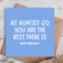 Top Auntie Birthday Card, thumbnail 1 of 3