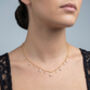 Kinmokusei 18 K Gold Plated Floral Necklace, thumbnail 2 of 5