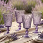 Set Of Four Heather Wine Goblets, thumbnail 1 of 7