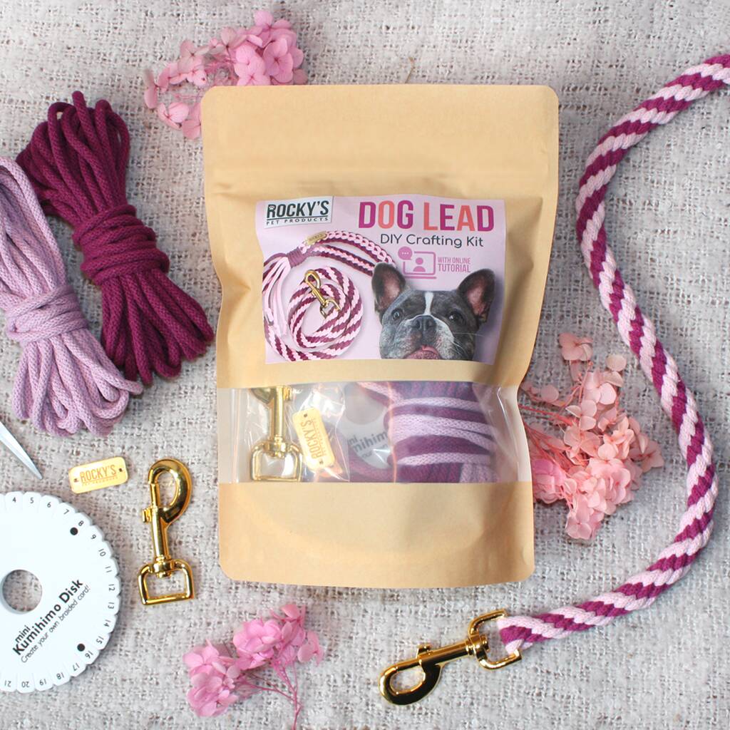 Make Your Own Pink Dog Lead Craft Kit, 1 of 8