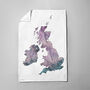 UK And Northern Ireland Watercolour Tea Towel, thumbnail 6 of 8
