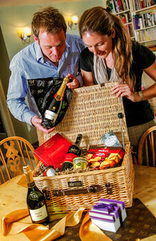 Joyous Tidings Christmas Hamper With Red And White Wine, 3 of 4