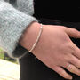 40th Birthday 9ct Gold And Silver Milestone Bracelet, thumbnail 2 of 10