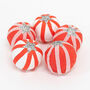 Set Of Six Christmas Peppermint Candy Surprise Balls, thumbnail 1 of 3
