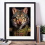 Wolf In Period Costume Portrait Art Print, thumbnail 1 of 2