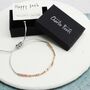 Personalised Plated Rose Gold Morse Code Bracelet, thumbnail 3 of 8