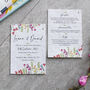 Wildflower Recycled Paper Plantable Wedding Invitations, thumbnail 2 of 12