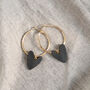 Heartbreaker Hoop Earrings, thumbnail 3 of 5