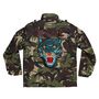 Blue Sequin Tiger Personalised Kids Camo Jacket, thumbnail 8 of 8