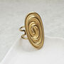 Oval Swirl Ring, thumbnail 1 of 9