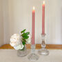 Pressed Glass Candlestick Two Sizes, thumbnail 2 of 8