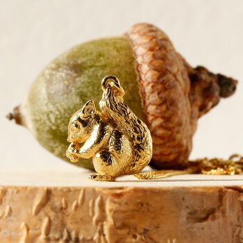 Baby Squirrel Necklace – Small Silver/Gold, 6 of 9