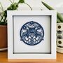 Personalised 45th Sapphire Anniversary Framed Paper Cut, thumbnail 1 of 12