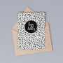 Black Scatter Birthday Card, thumbnail 1 of 2