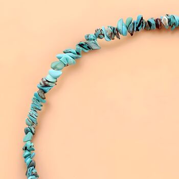 Boho Pearl And Turquoise Beaded Necklace Gift, 6 of 7