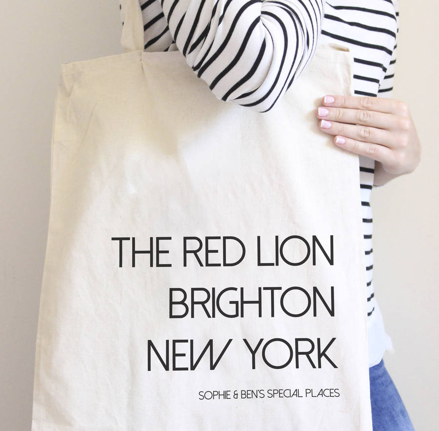 Personalised Special Places Shopping Bag By Chips & Sprinkles