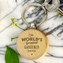 The World's Greatest Wooden Keyring, thumbnail 1 of 6