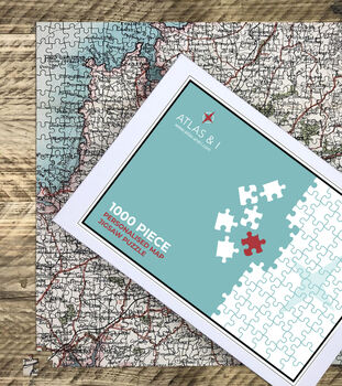 Personalised Vintage Map Puzzle, 3 of 7