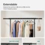 Extendable Clothes Rack On Wheels Shelf Clothes Rail, thumbnail 4 of 11