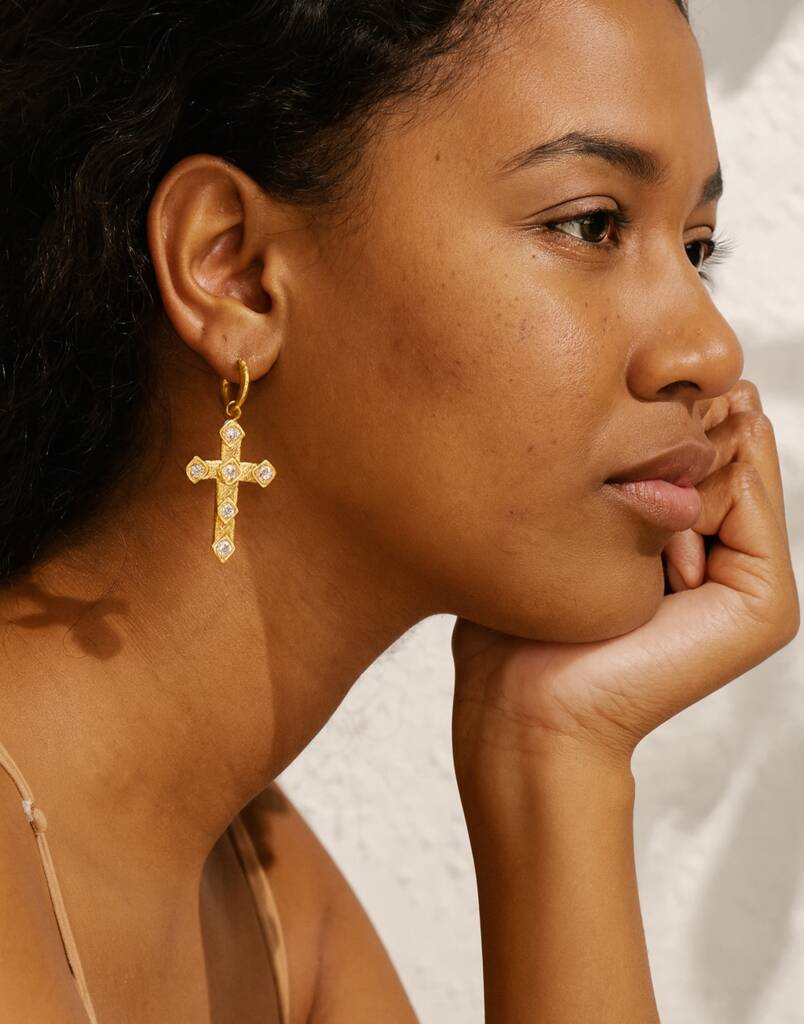 Magdeline Earrings 18k Gold Plated Pvd, 1 of 5